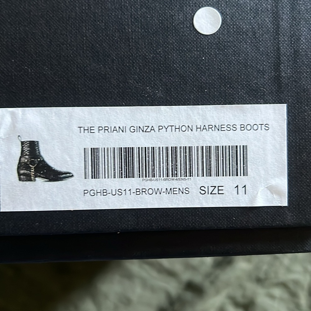 Espresso colored python Chelsea boots - Picture 5 of 6